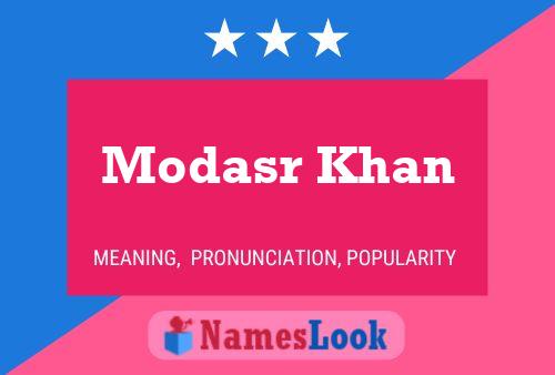 Póster del nombre Modasr Khan