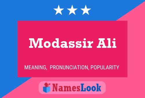 Póster del nombre Modassir Ali