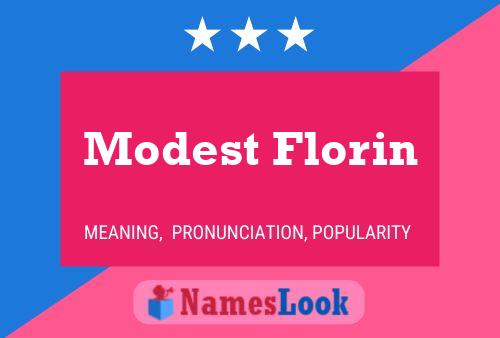 Póster del nombre Modest Florin