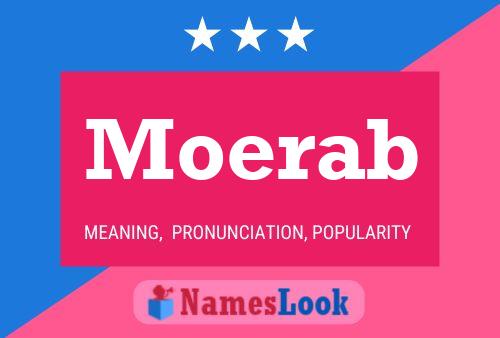 Póster del nombre Moerab