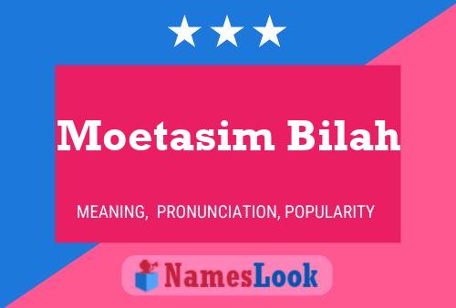 Póster del nombre Moetasim Bilah