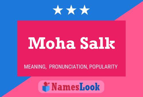 Póster del nombre Moha Salk