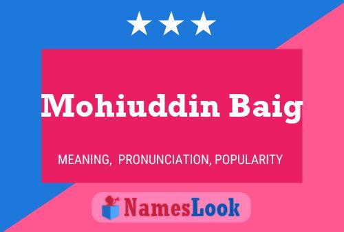 Póster del nombre Mohiuddin Baig