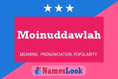 Póster del nombre Moinuddawlah