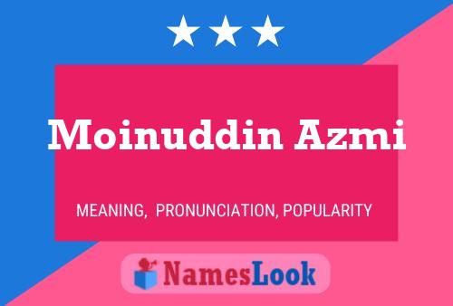 Póster del nombre Moinuddin Azmi