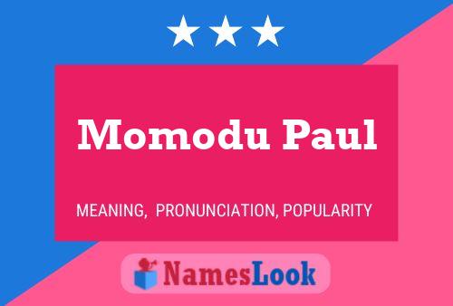 Póster del nombre Momodu Paul