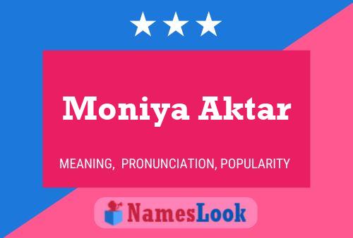 Póster del nombre Moniya Aktar