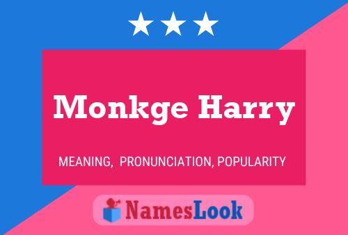 Póster del nombre Monkge Harry