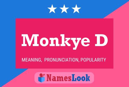 Póster del nombre Monkye D