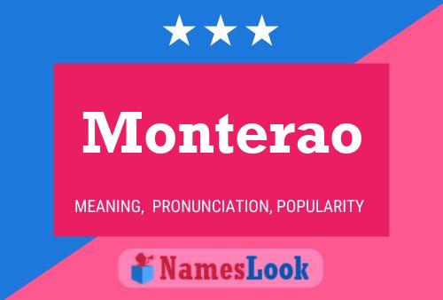 Póster del nombre Monterao