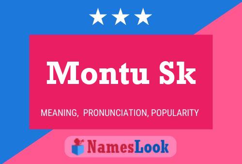 Póster del nombre Montu Sk