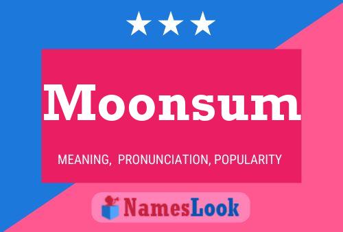 Póster del nombre Moonsum