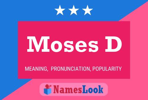 Póster del nombre Moses D