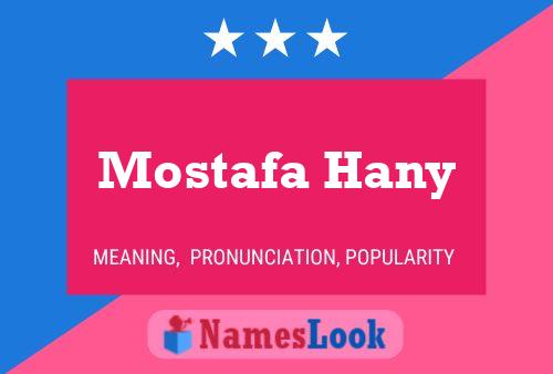 Póster del nombre Mostafa Hany