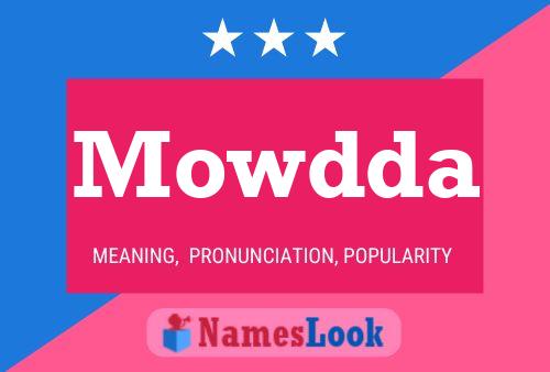 Póster del nombre Mowdda