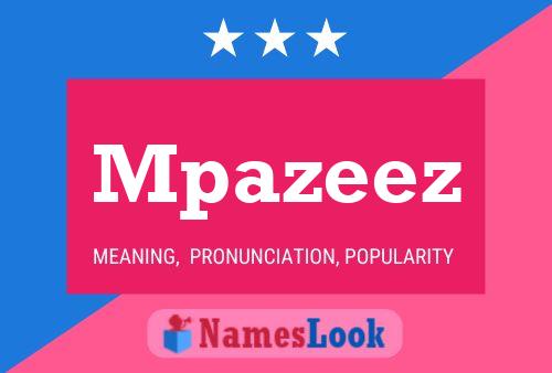 Póster del nombre Mpazeez