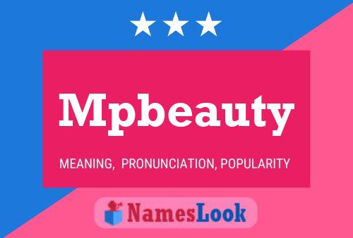 Póster del nombre Mpbeauty