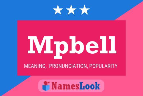 Póster del nombre Mpbell