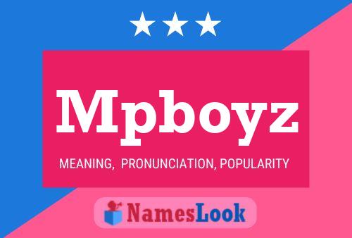 Póster del nombre Mpboyz