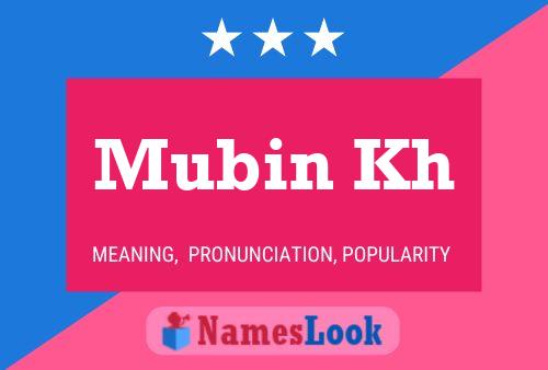 Póster del nombre Mubin Kh