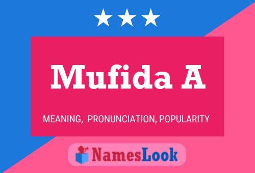 Póster del nombre Mufida A