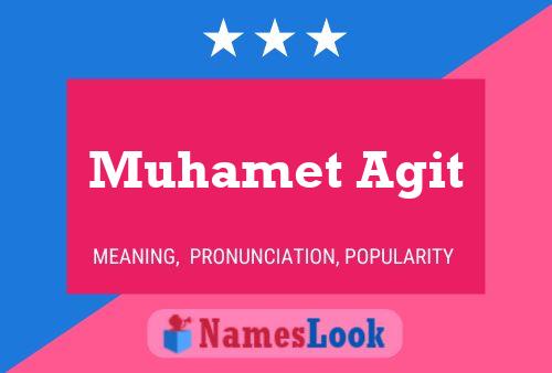 Póster del nombre Muhamet Agit