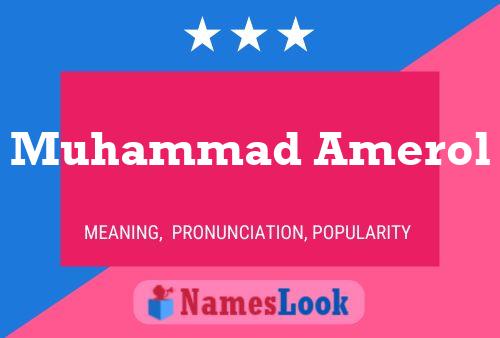 Póster del nombre Muhammad Amerol