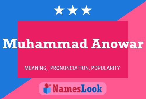 Póster del nombre Muhammad Anowar