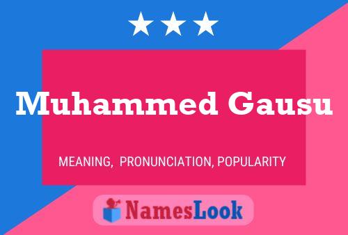 Póster del nombre Muhammed Gausu