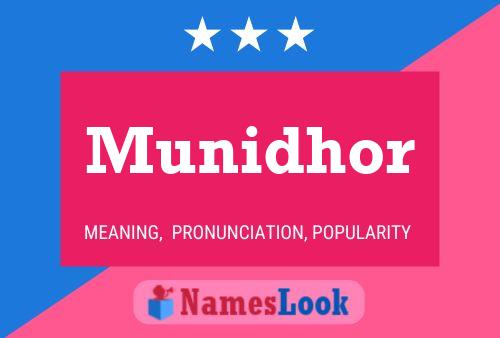 Póster del nombre Munidhor