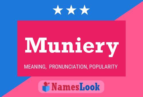 Póster del nombre Muniery