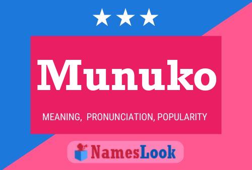 Póster del nombre Munuko