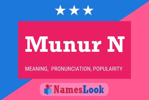 Póster del nombre Munur N