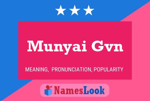 Póster del nombre Munyai Gvn