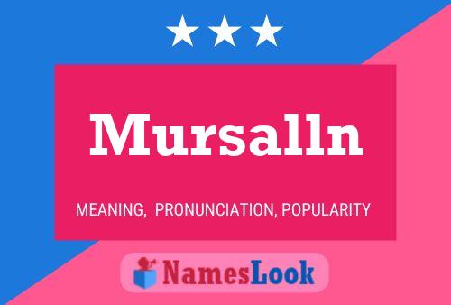 Póster del nombre Mursalln