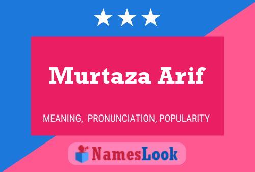 Póster del nombre Murtaza Arif