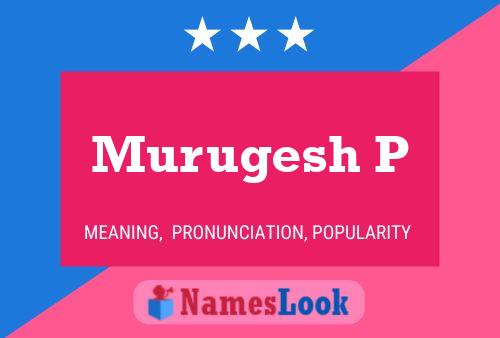 Póster del nombre Murugesh P