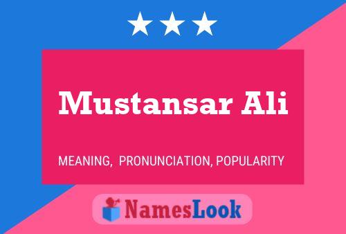 Póster del nombre Mustansar Ali