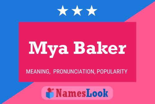 Póster del nombre Mya Baker