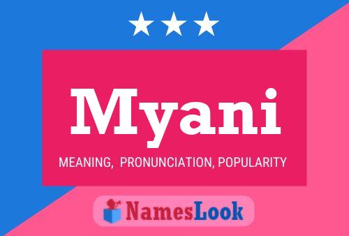 Póster del nombre Myani