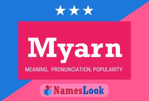 Póster del nombre Myarn