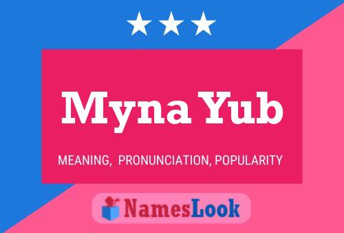 Póster del nombre Myna Yub