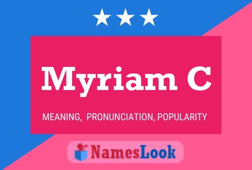 Póster del nombre Myriam C