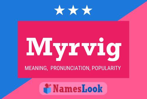 Póster del nombre Myrvig