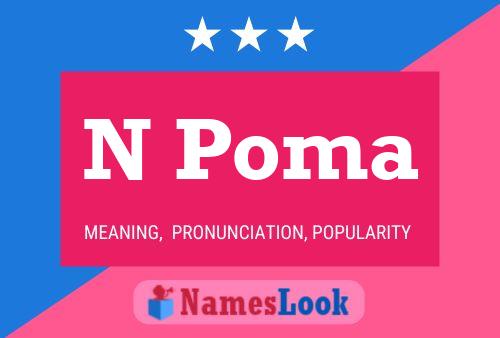 Póster del nombre N Poma