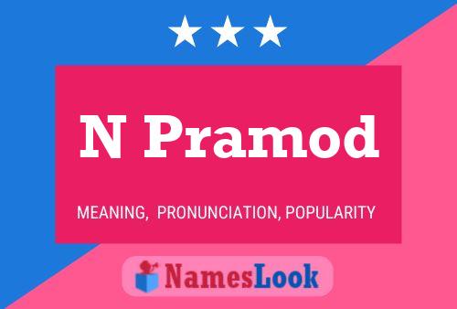 Póster del nombre N Pramod