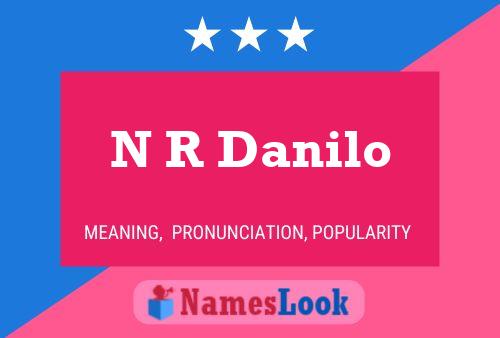 Póster del nombre N R Danilo