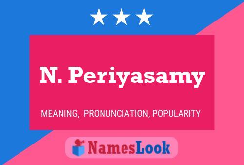 Póster del nombre N. Periyasamy