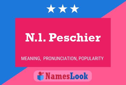 Póster del nombre N.l. Peschier