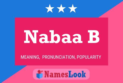 Póster del nombre Nabaa B